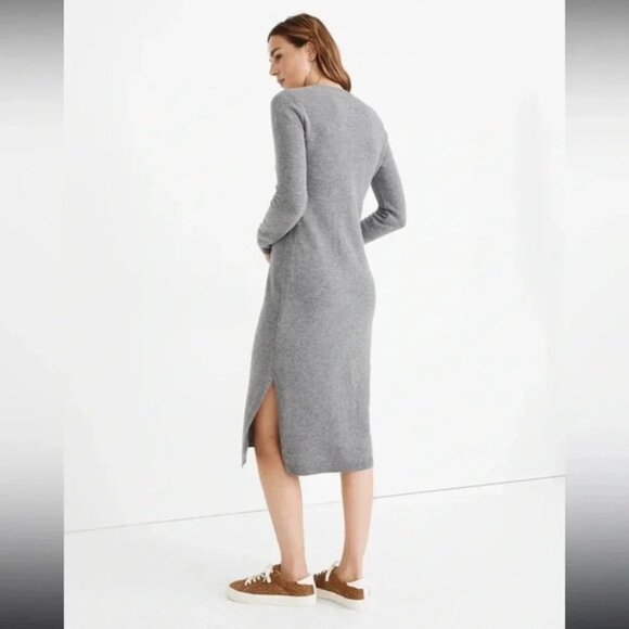 Madewell Merino Wool Midi Sweater Dress size medium - Picture 3 of 14